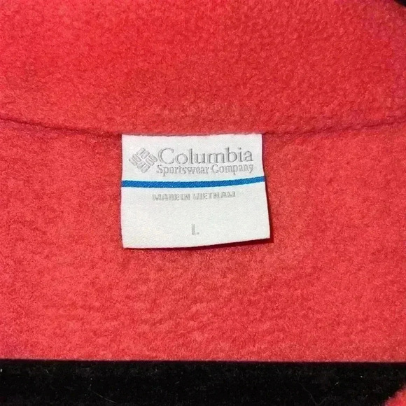 Columbia Fleece Full Zip Jacket Coral 7 ZZ - Picture 4 of 5